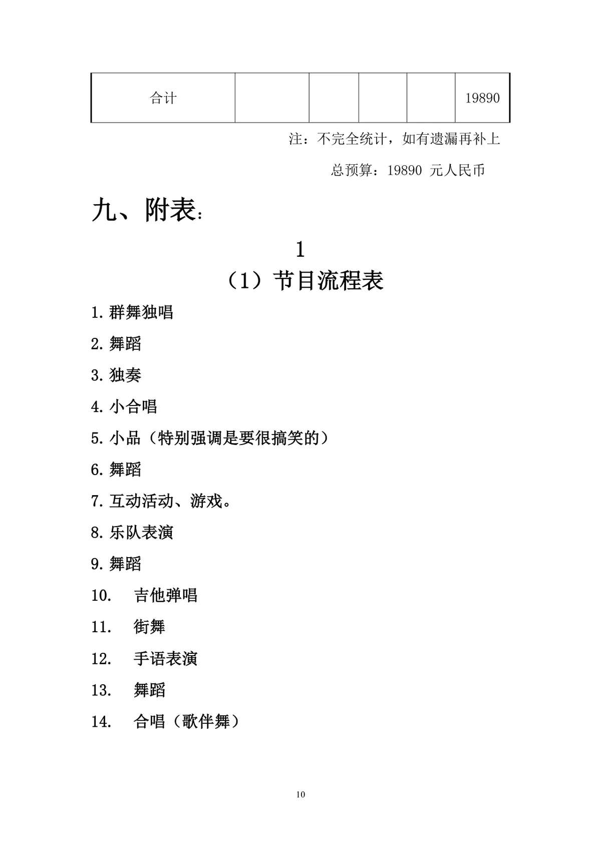 徐闻县大学生联盟大型春节文艺晚会策划书Word文档 - 第10页