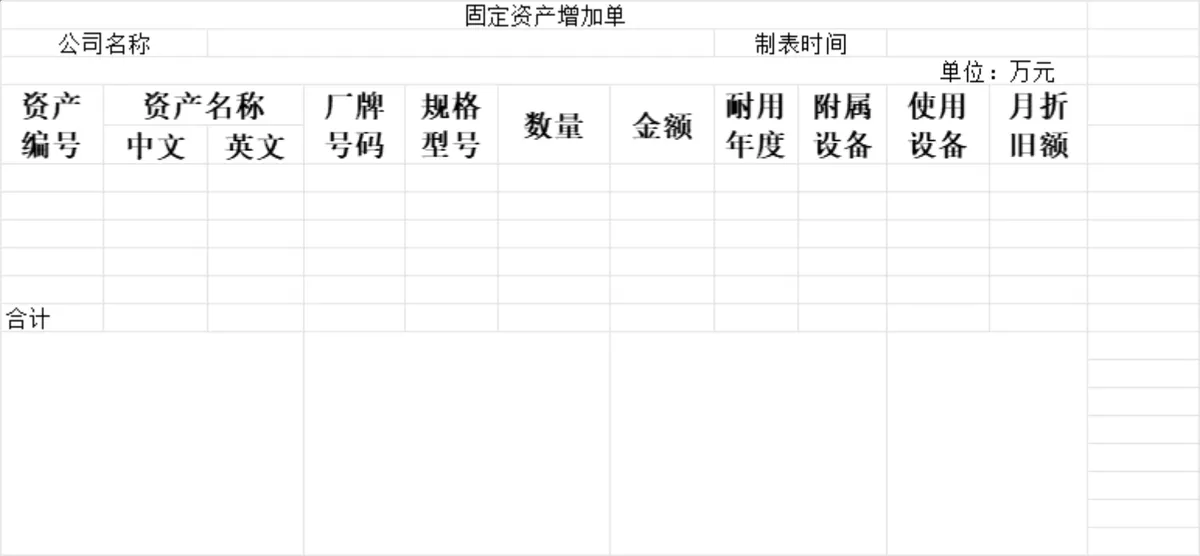 固定资产清单及余额法计提折旧Excel财务管理表格 - 第5页