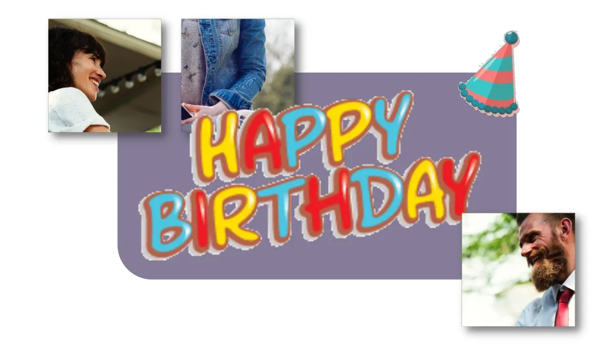 多彩纸屑生日快乐主题生日派对活动演示PPT模板 - 第7页
