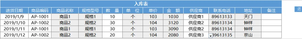 进销存管理系统Excel表格 含商品出入库库存统计应收应付管理功能 - 第5页