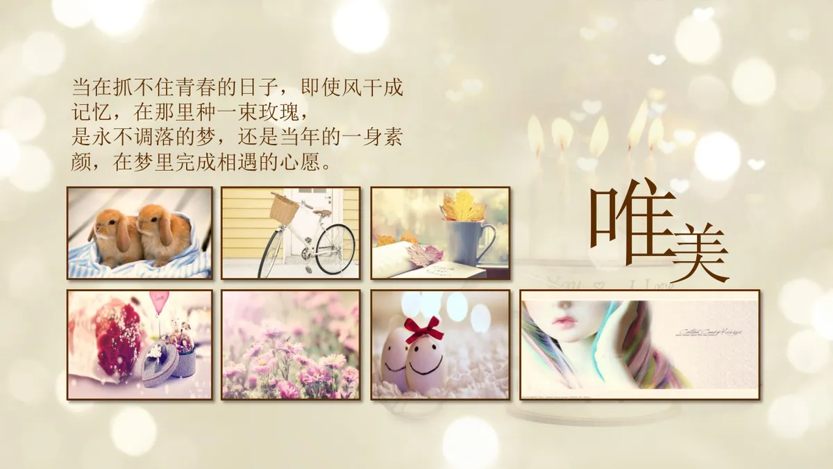 温馨生日快乐主题纪念祝福展示PPT模板 - 第10页