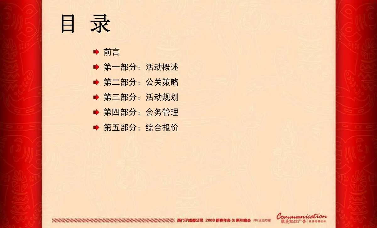 西门子成都公司新春年会新年晚会PR活动方案PPT模板 - 第2页