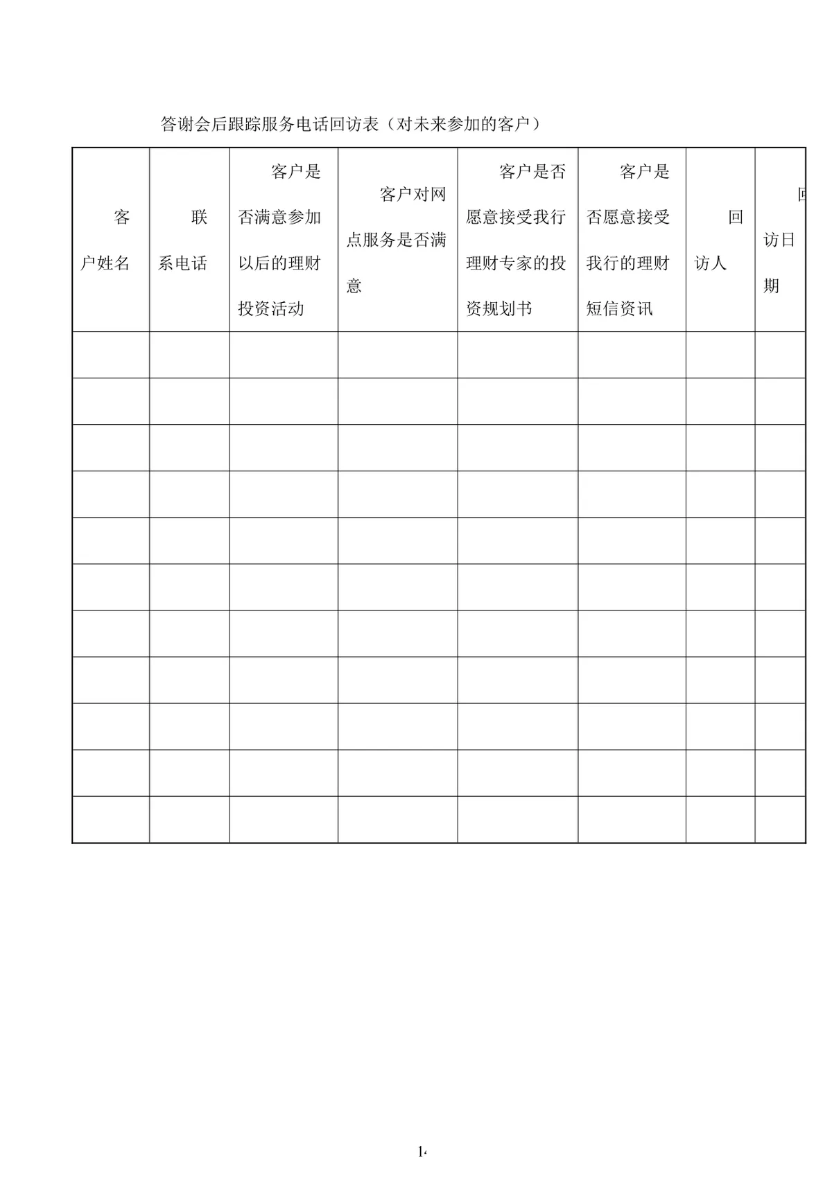 银行新春客户答谢会完整活动策划方案Word文档 - 第14页