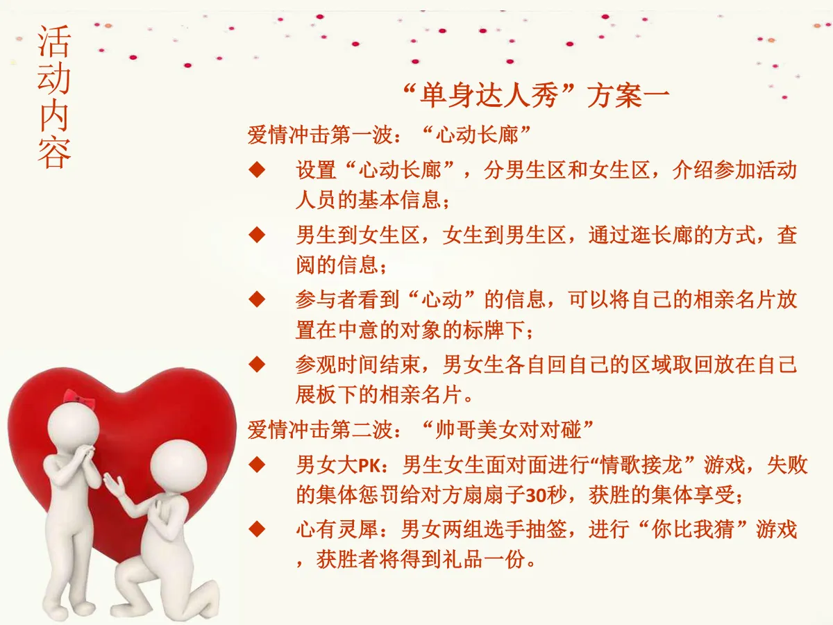 首届新时尚浪漫寻爱派对暨单身青年才艺秀大型联谊会活动策划方案PPT模板 - 第9页