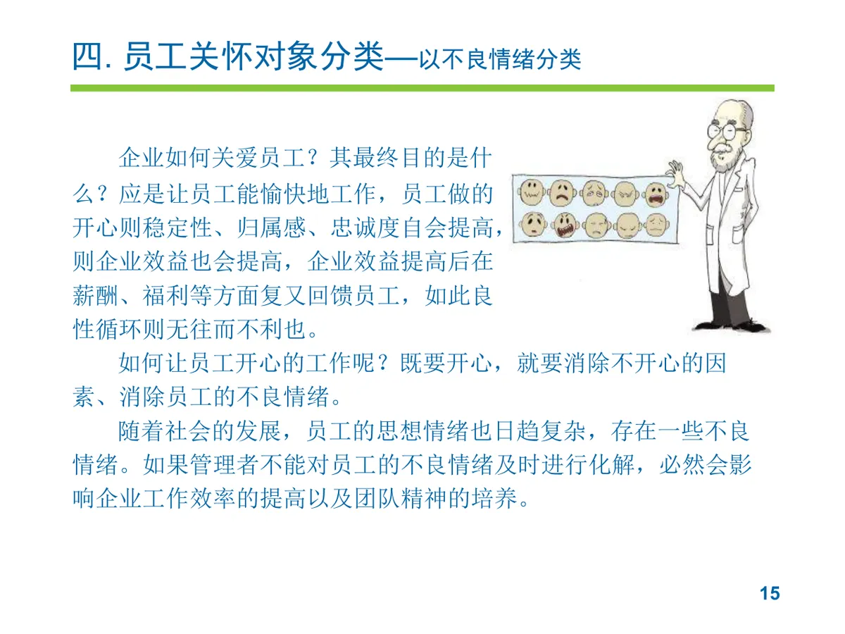 员工关怀实施提案PPT模板 企业人力行政员工关爱方案演示模板 - 第15页