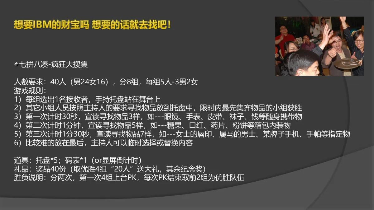 团队拓展趣味游戏活动方案PPT模板 - 第4页