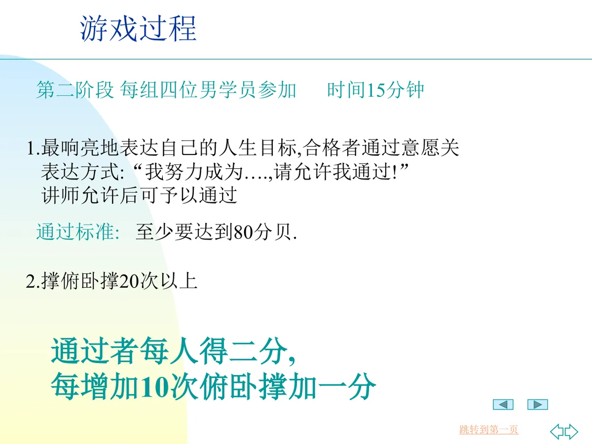 课程互动游戏培训课件PPT模板 含多款团建拓展游戏规则与流程 - 第6页