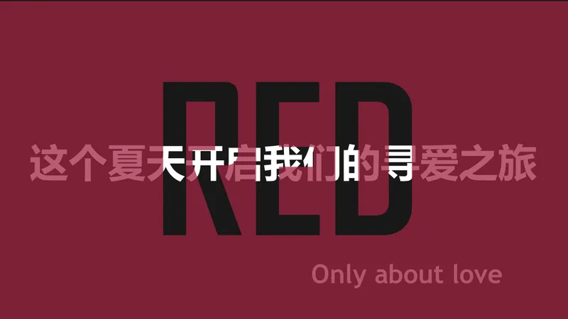 酒红色浪漫寻爱之旅相亲联谊活动策划PPT模板 - 封面预览