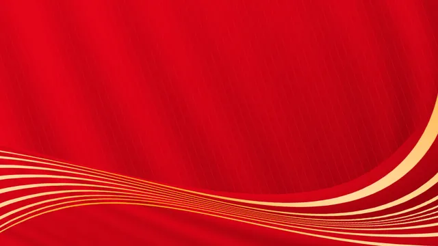 红色金色线条商务活动庆典通用PPT背景图片 - 封面预览