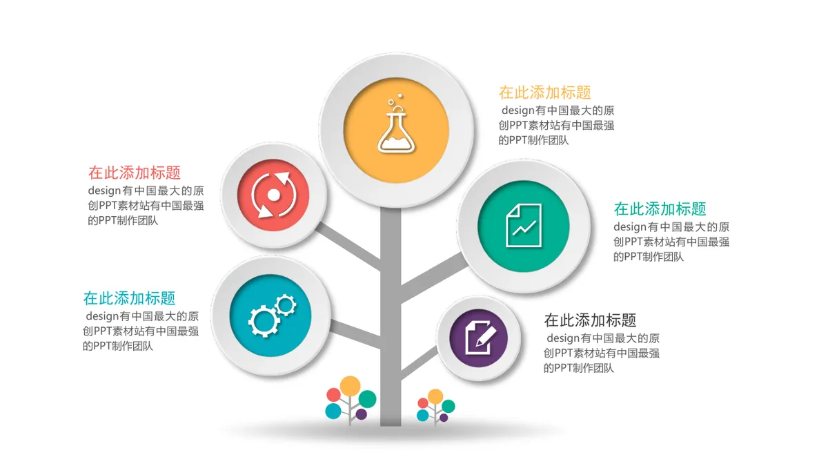 30套微立体并列递进关系PPT图表合集 商务演示数据可视化素材 - 第21页