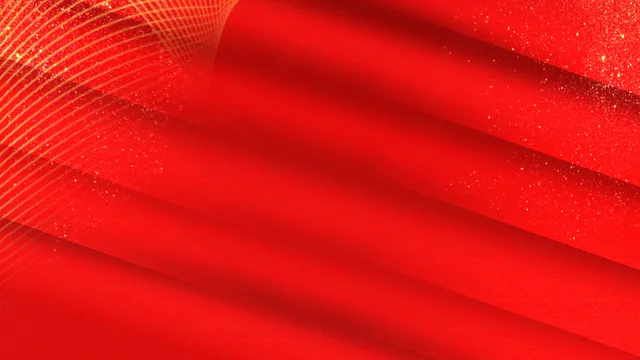 红色金粉光效商务活动庆典通用PPT背景图片 - 封面预览