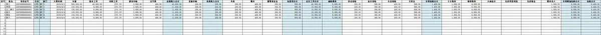 人事行政社保公积金个税税率核算Excel表格 - 第3页