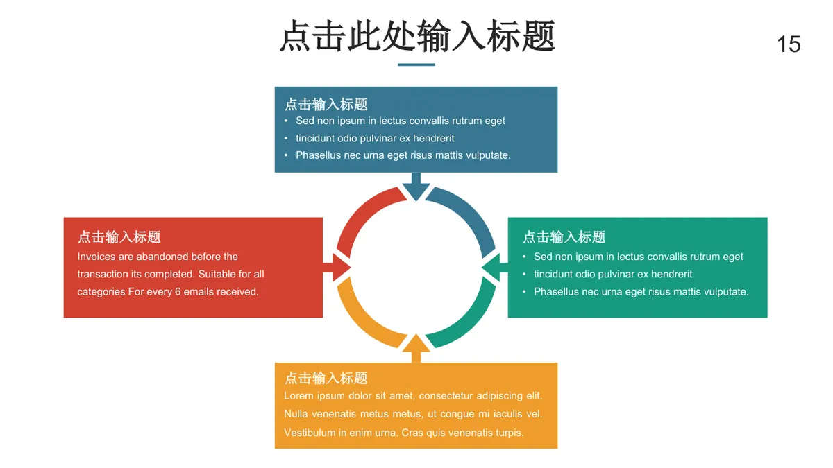 鱼骨图箭头式思维导图PPT模板 适用于问题分析原因梳理演示汇报 - 第15页