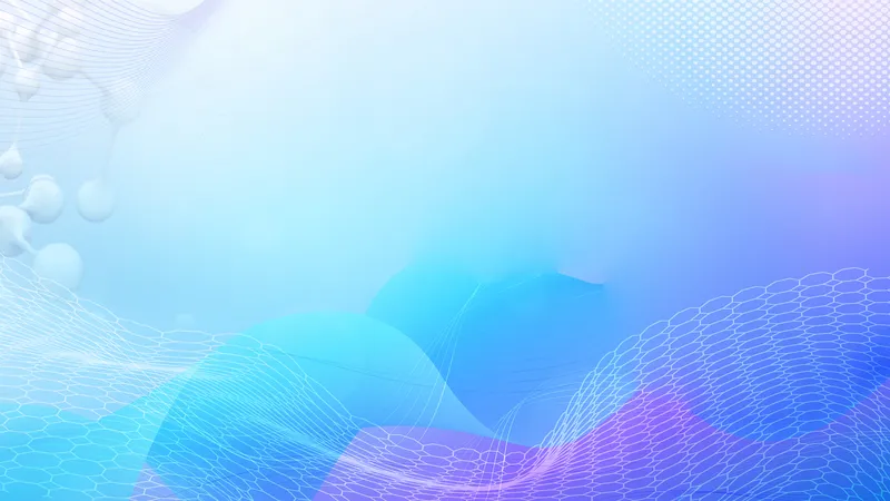 蓝紫渐变科技风分子结构PPT演示背景图片 - 封面预览