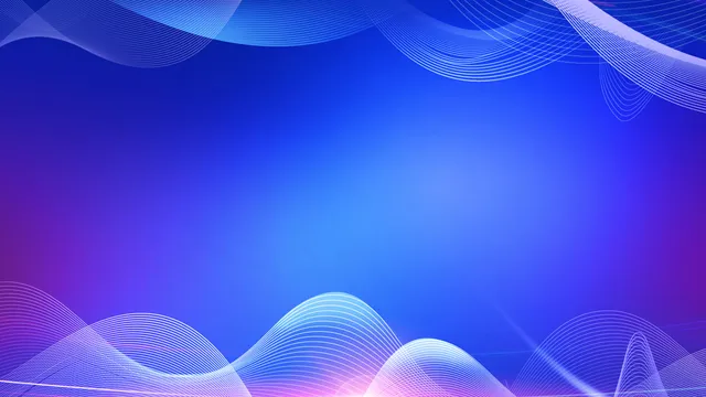 蓝紫渐变科技风动感线条商务演示通用PPT背景图片 - 封面预览