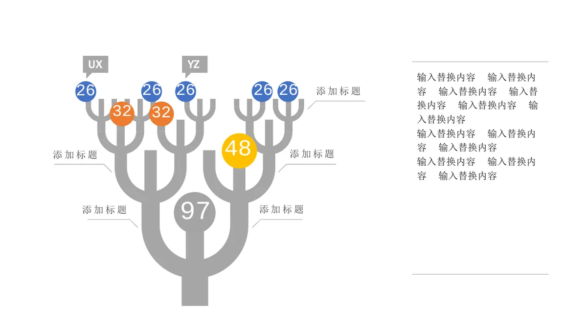 多分支逻辑树状箭头思维导图PPT模板 - 第19页
