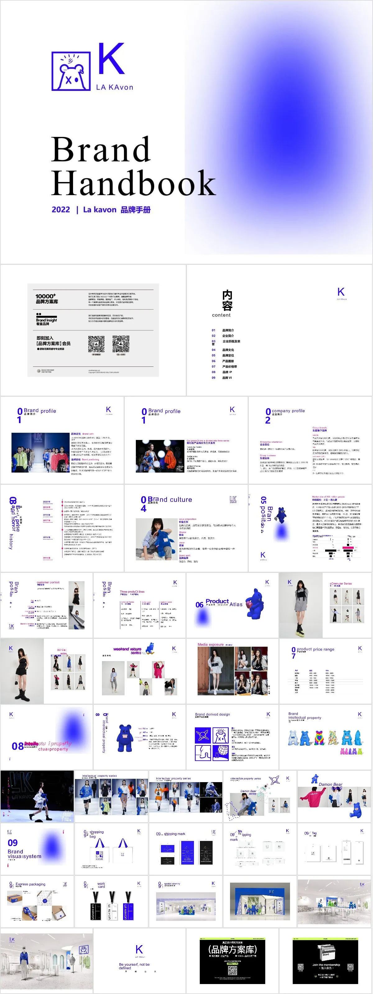 La Kavon品牌手册企业介绍PPT模板 - 模板内页详情长图