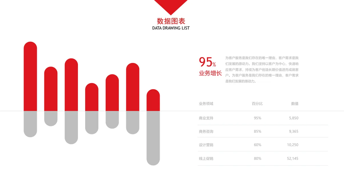 30套大气红色商务PPT图表合集 含对比图并列图柱形图环形图数据演示素材 - 第18页