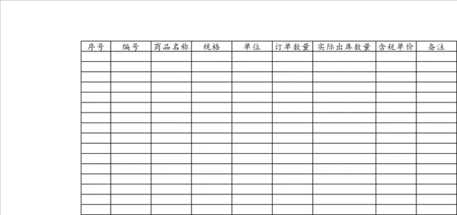 商品订单出库明细登记生产排程Excel表格 - 封面预览