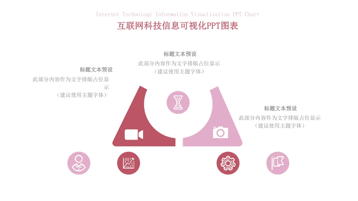 互联网科技信息可视化思维导图PPT图表模板 - 第8页