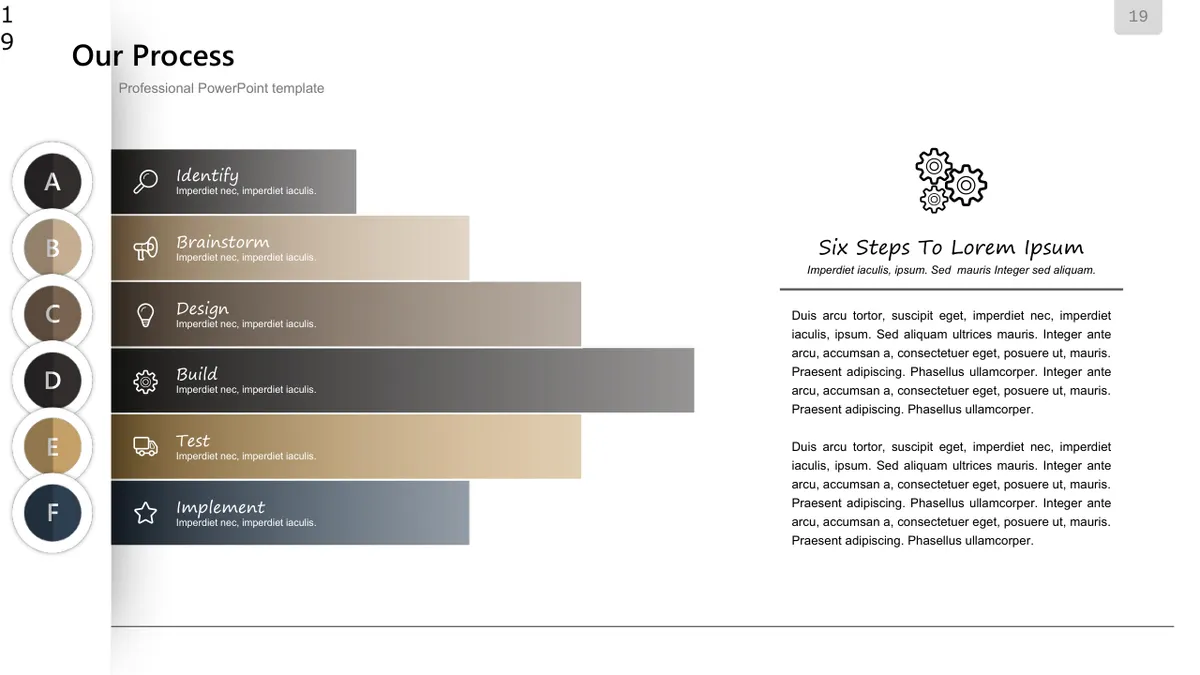 复古立体信息可视化图表集PPT模板 适用于商务演示与数据展示 - 第19页
