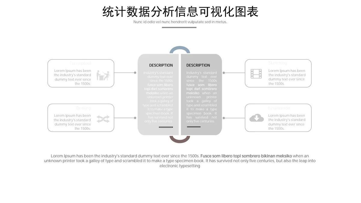 统计数据分析思维导图信息可视化PPT图表集模板 - 第4页