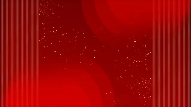 红金喜庆渐变线条装饰PPT通用背景图片 - 封面预览
