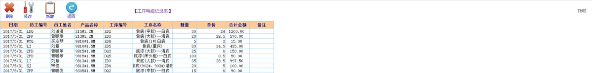 简易计件工资管理系统Excel表格 用于工厂企业员工计件薪资核算统计 - 第2页