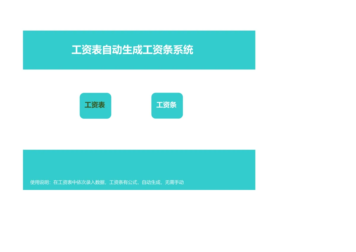 工资表自动生成工资条系统Excel表格 - 第1页
