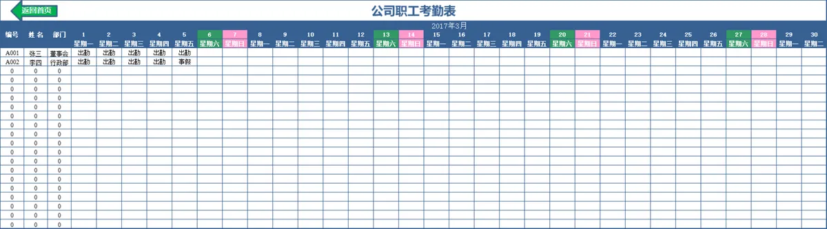 实用工资管理系统Excel表格 含职工信息社保考勤核算工资统计功能 - 第7页