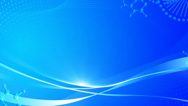 蓝色科技医疗分子元素通用PPT演示背景图片 - 封面预览