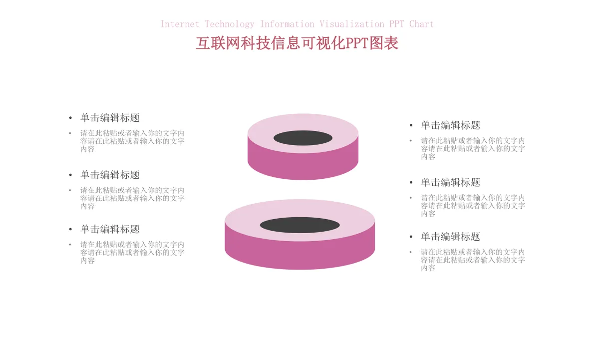 互联网科技信息可视化思维导图PPT图表模板 - 第7页
