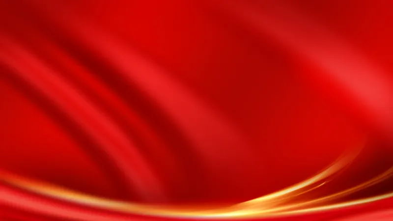 红色动感金色光效商务活动庆典通用PPT背景图片 - 封面预览