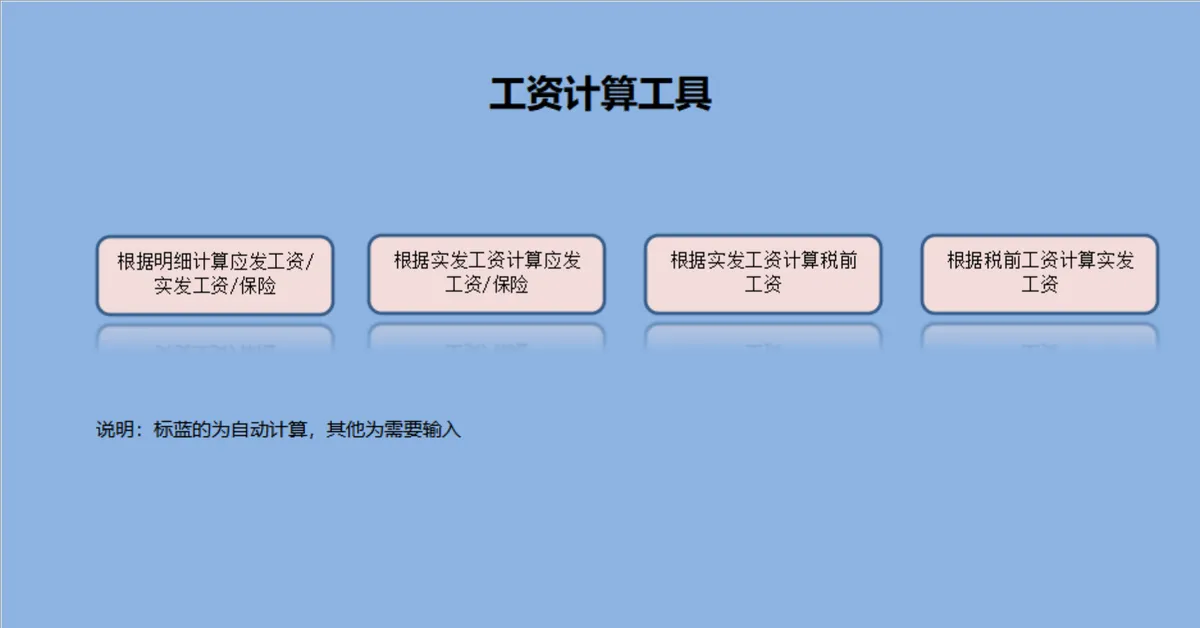 多功能工资计算工具Excel表格 支持多维度薪资核算与工资明细统计 - 第1页