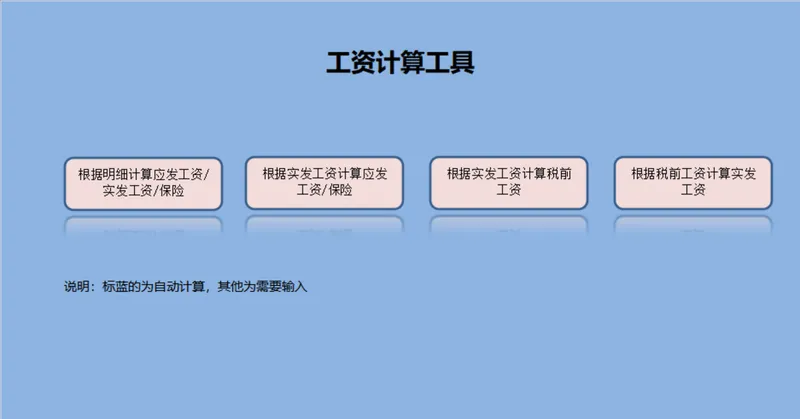 多功能工资计算工具Excel表格 支持多维度薪资核算与工资明细统计 - 封面预览