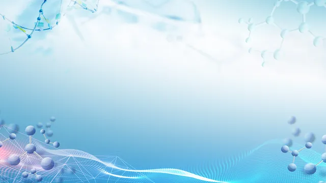 医疗生物科技分子结构PPT背景图片 - 封面预览