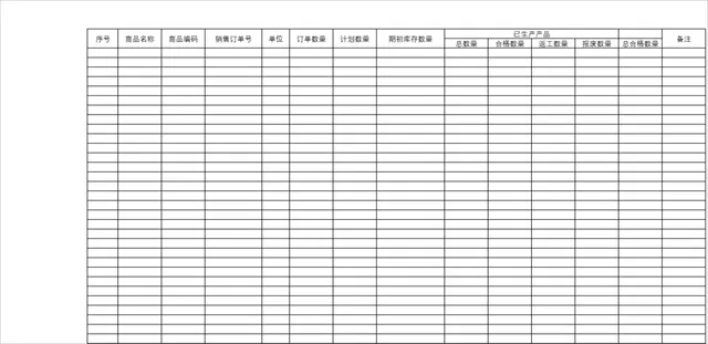 生产订单进度统计生产排程管理Excel表格 - 封面预览