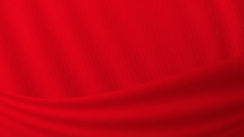 红色渐变斜纹绸缎质感通用商务活动演示PPT背景图片 - 封面预览