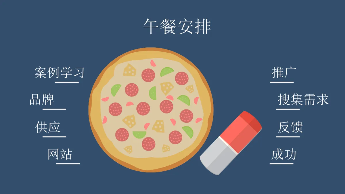 双色背景中英文搭配信息可视化图表集PPT思维导图模板 - 第26页