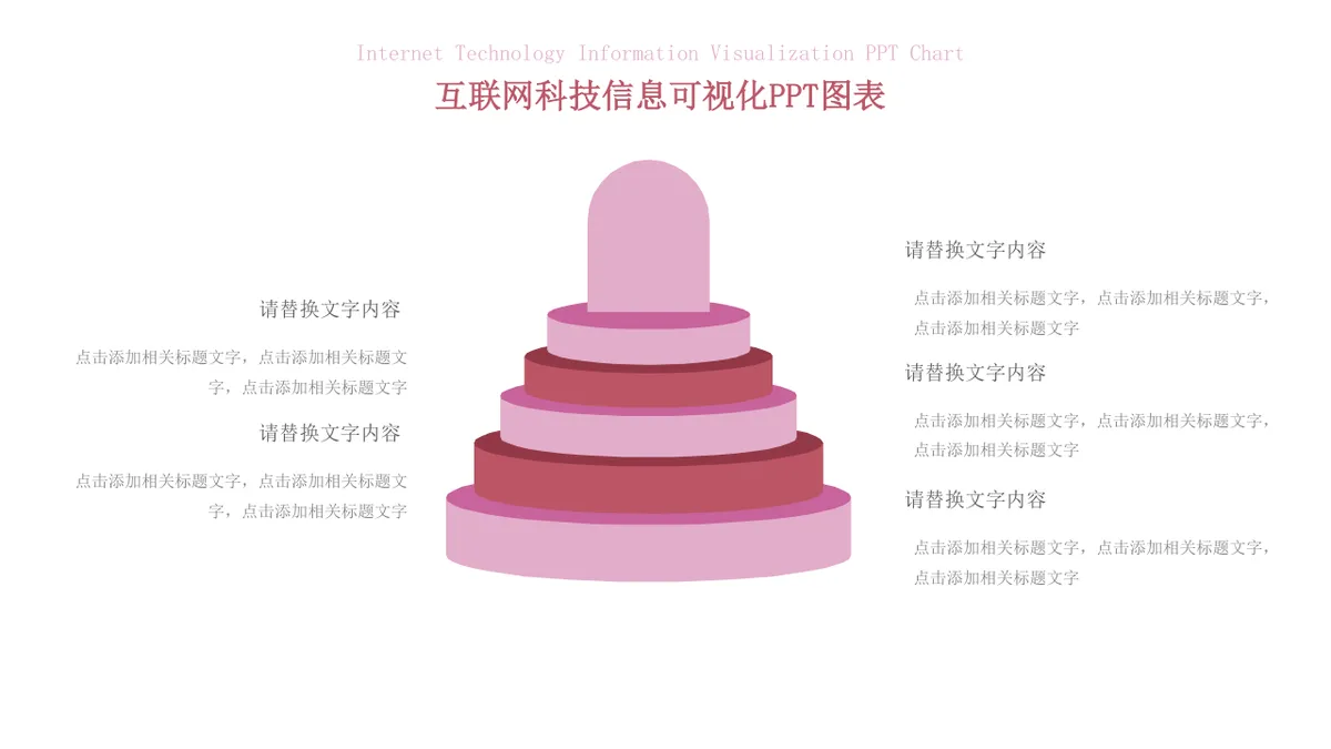 互联网科技信息可视化思维导图PPT图表模板 - 第9页
