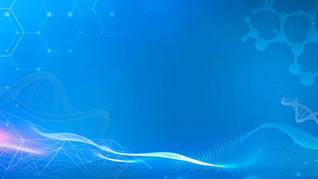 医疗生物科技DNA分子结构演示通用PPT背景图片 - 封面预览