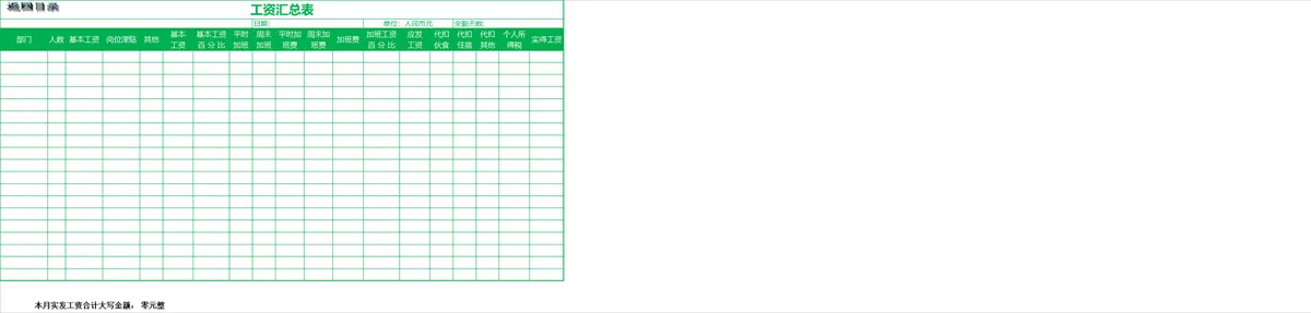 实用工资管理系统Excel表格 含工资汇总查询调整考勤核算统计功能 - 第2页