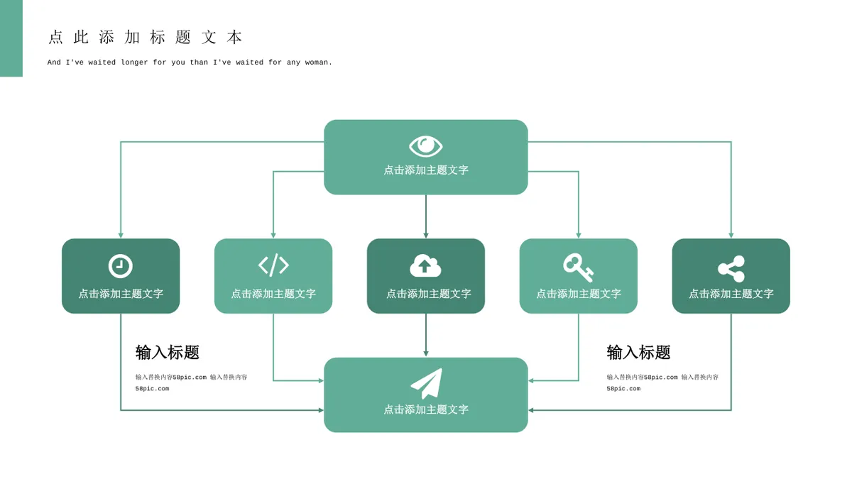 清新绿色思维导图可视化信息图示商务汇报PPT图表模板 - 第11页
