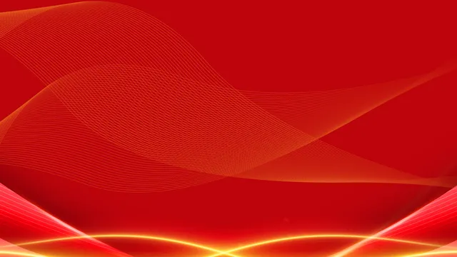 红色金色线条商务活动庆典通用PPT背景图片 - 封面预览