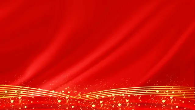 红色鎏金光效商务活动庆典通用PPT背景图片 - 封面预览