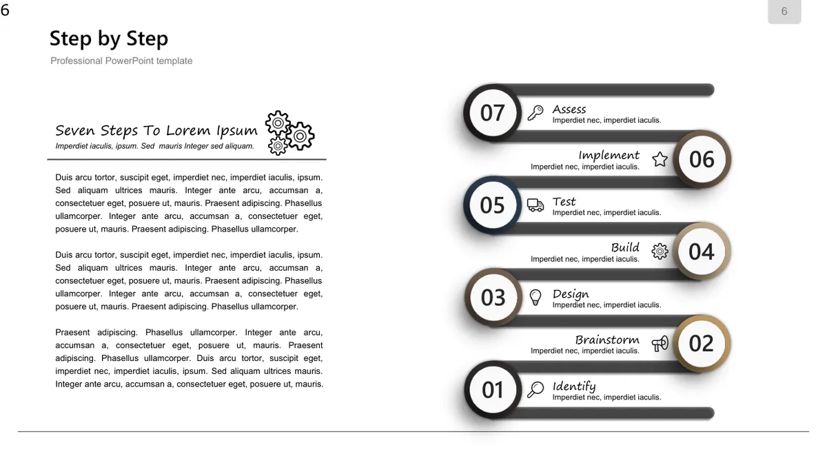 复古立体信息可视化图表集PPT模板 适用于商务演示与数据展示 - 第6页