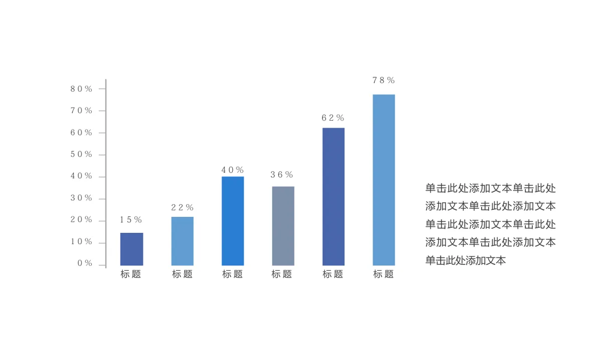 30套蓝色数据关系并列关系可视化演示PPT图表合集 - 第17页
