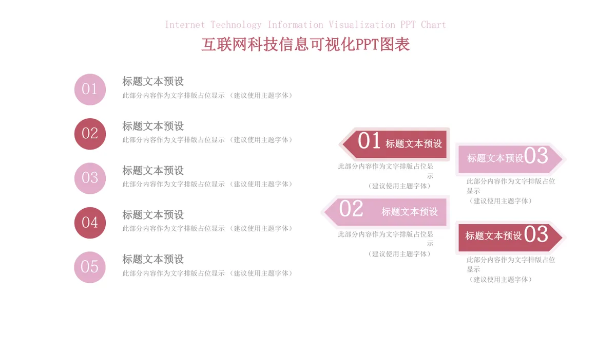 互联网科技信息可视化思维导图PPT图表模板 - 第16页
