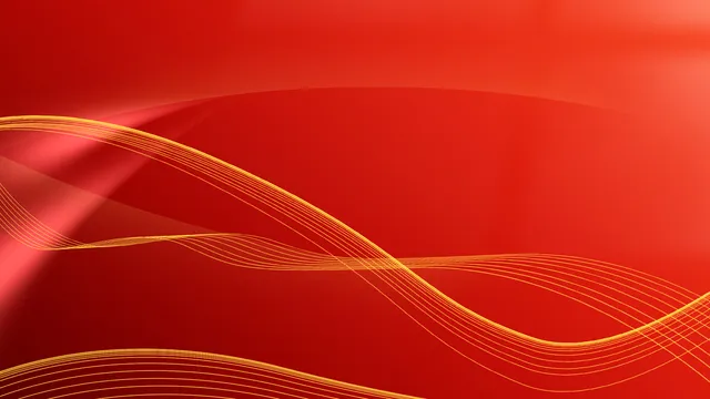 红色大气金色线条商务活动庆典通用PPT背景图片 - 封面预览