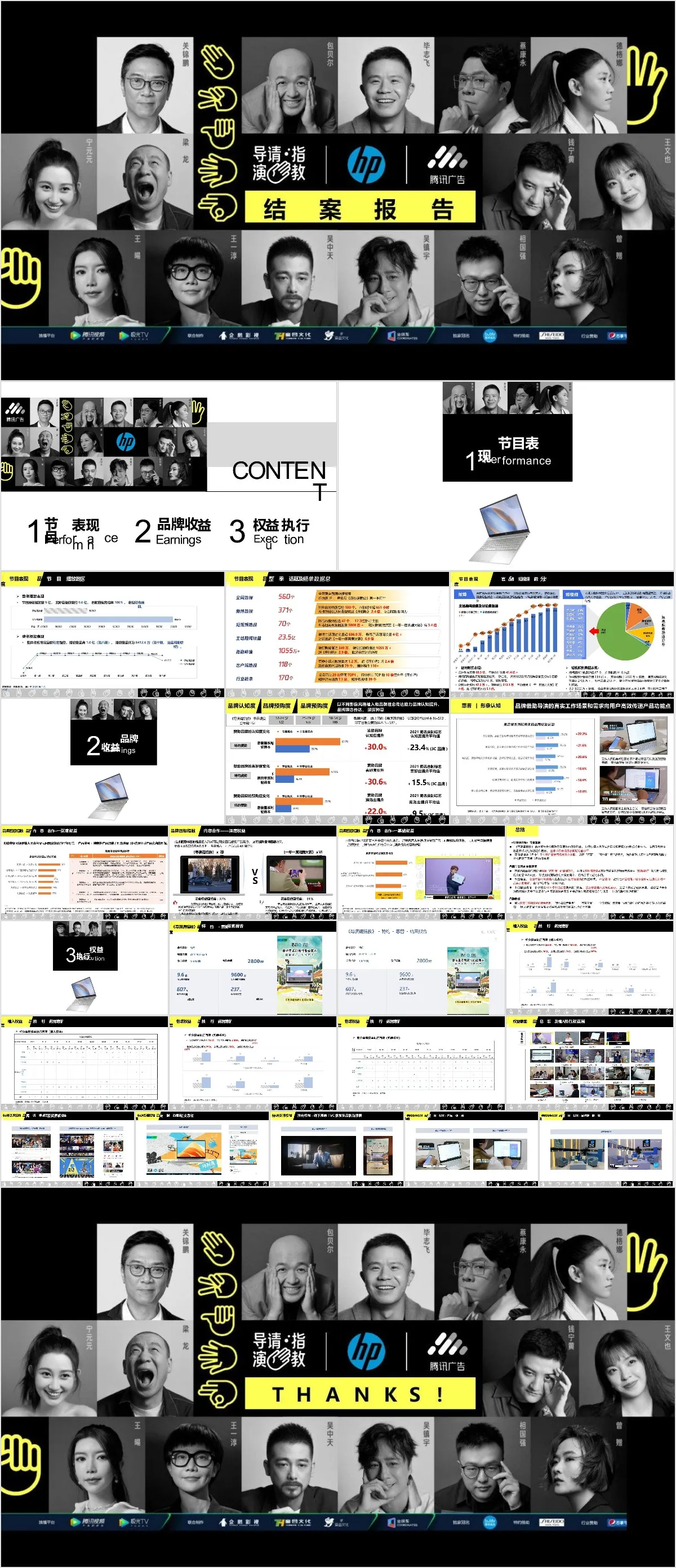 导演请指教影视综艺项目结案报告商务汇报PPT模板 - 模板内页详情长图